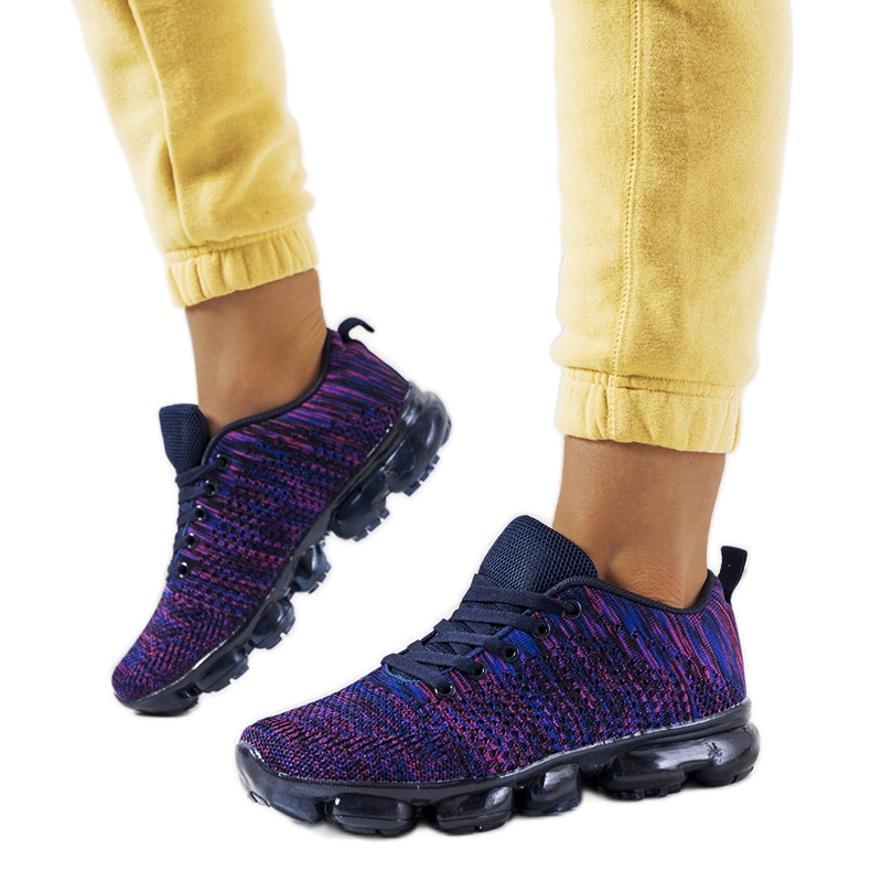 Anya purple sneakers violet navy blue pink