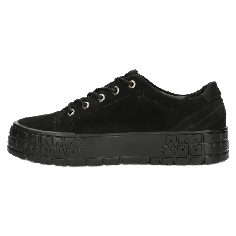 Filippo Women's leather sneakers DP3527/22 BK Black