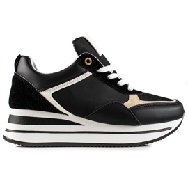 TRENDI Stylish Sneakers On The Platform black