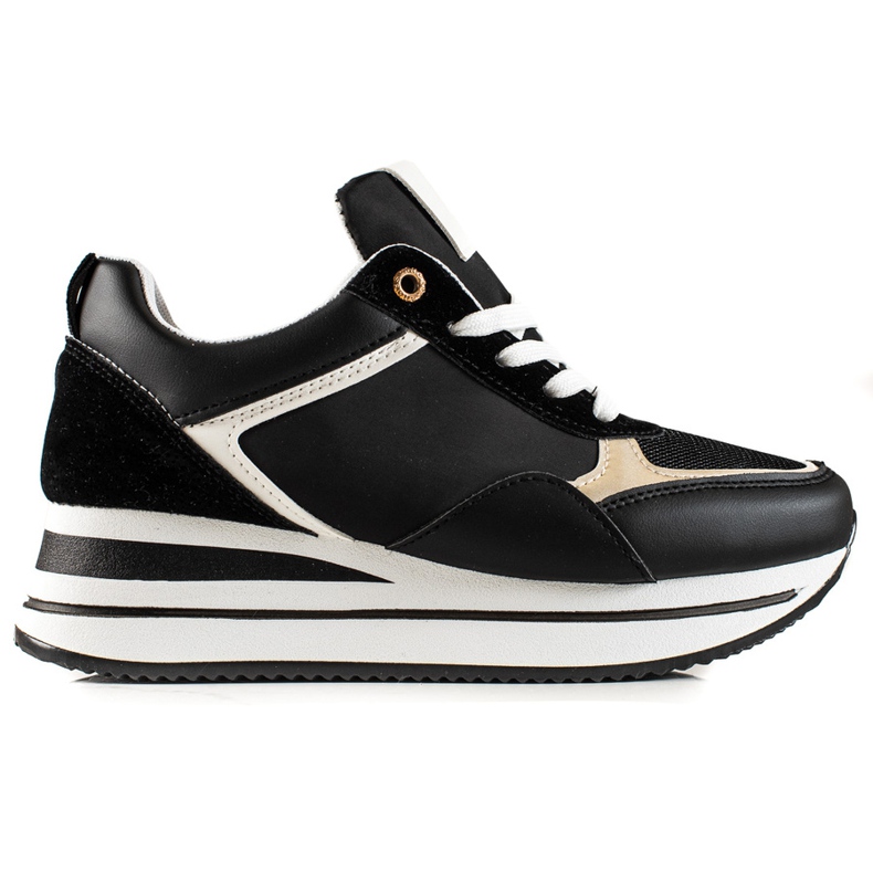 TRENDI Stylish Sneakers On The Platform black