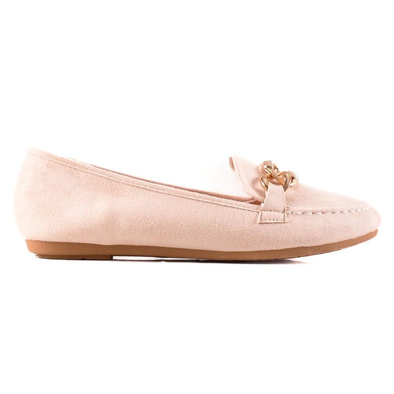 Seastar Moccasins With Golden Decoration beige