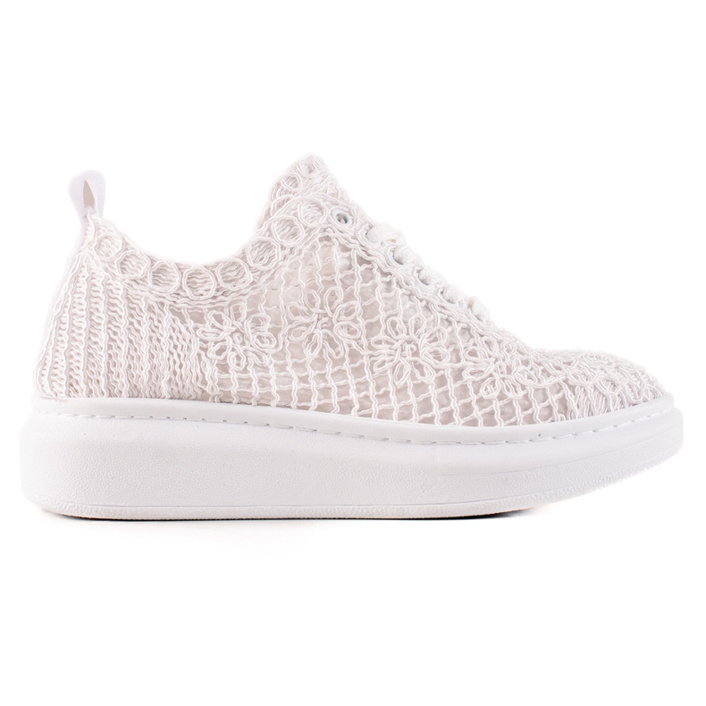 ARTIKER Openwork Sneakers On The Platform white