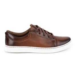 Olivier Men's leather casual shoes 946MA brown Olivier Men's leather casual shoes 946MA brown
