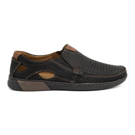 Olivier Men's leather moccasins 937MP black shoes Olivier Men's leather moccasins 937MP black shoes