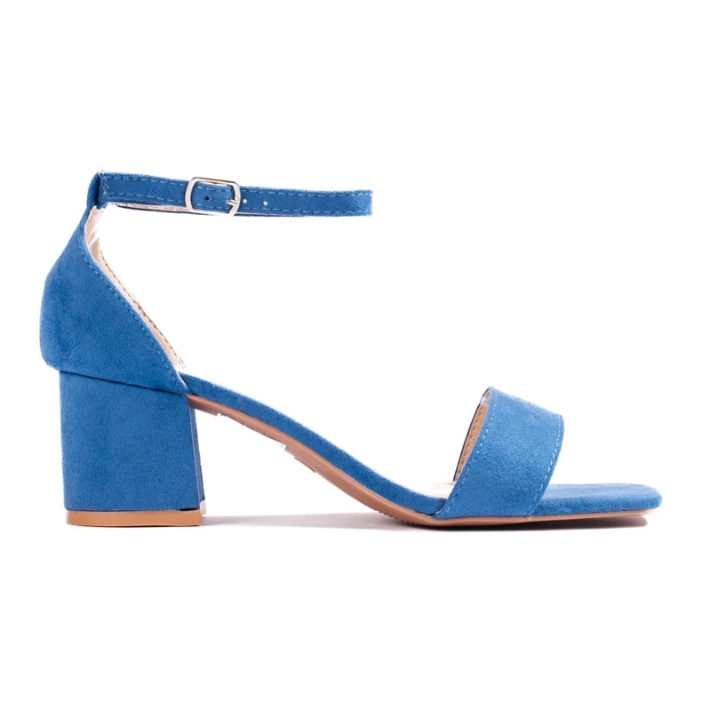 Sandals On Low Heels VINCEZA blue Sandals On Low Heels VINCEZA blue