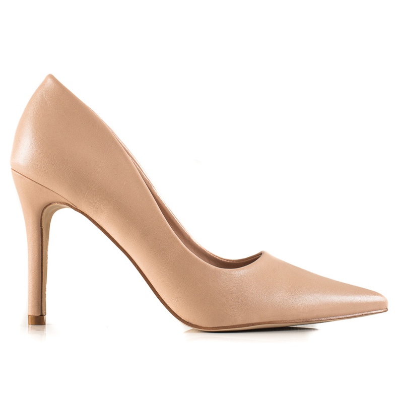 Goodin Classic high heels made of eco leather beige