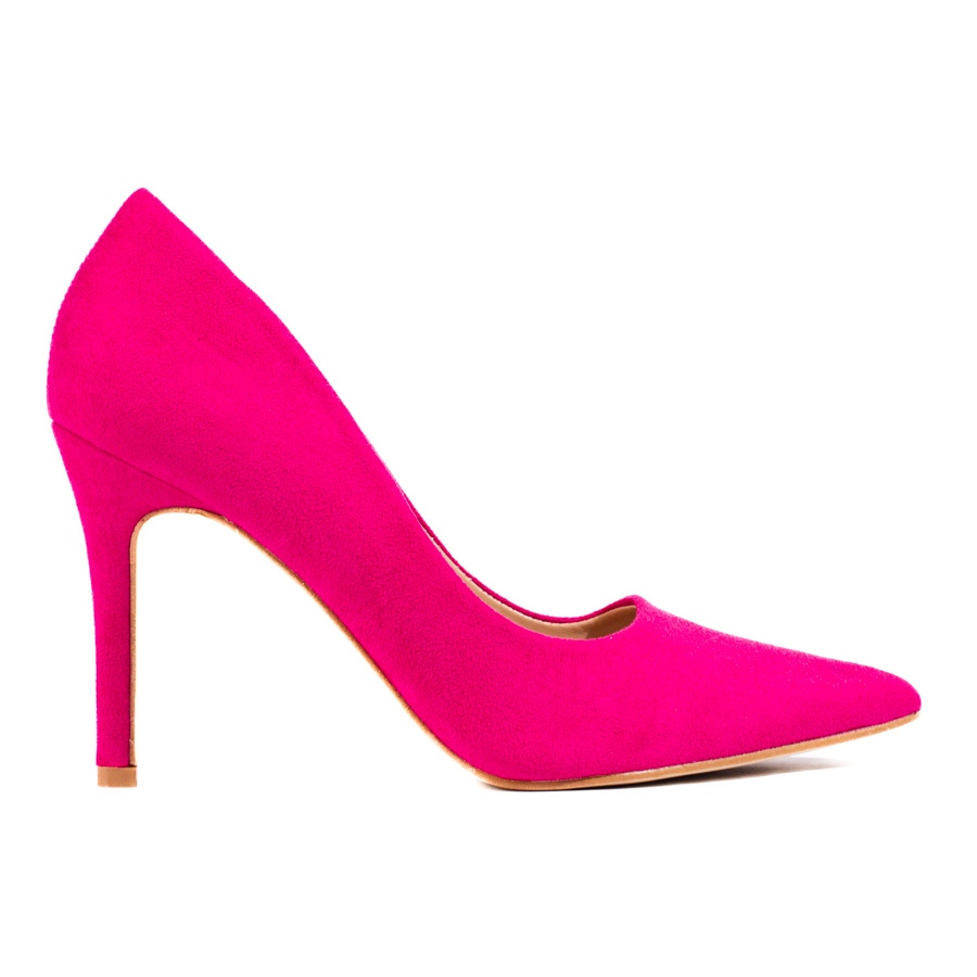Goodin Fuchsia Stilettos With Suede pink