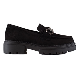 Fashionable loafers on the LA.FI platform black