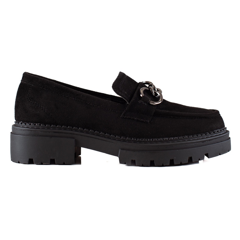 Fashionable loafers on the LA.FI platform black