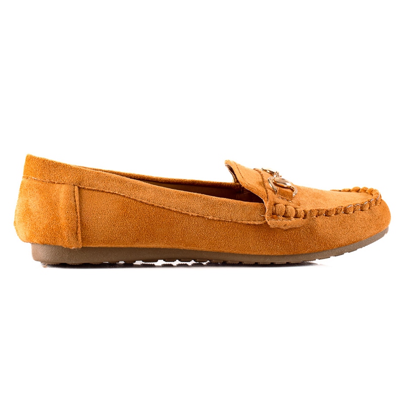 TRENDI Comfortable Loafers With Ornament brown