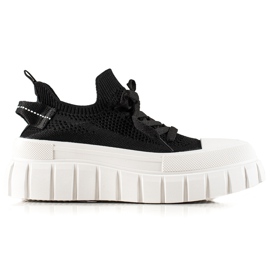 TRENDI Fashion Sneakers On The Platform black