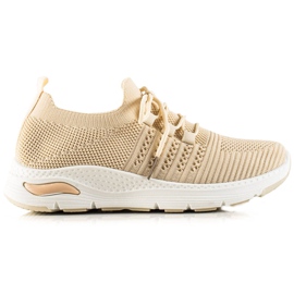 TRENDI Slip-on Sports Shoes beige TRENDI Slip-on Sports Shoes beige
