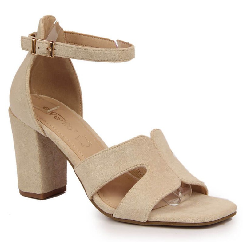 Sandals on the post of eVento W EVE344A beige