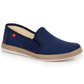 Espadrilles slip on Big Star W JJ276003 navy blue