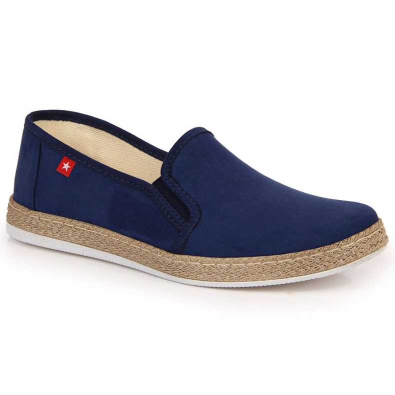 Espadrilles slip on Big Star W JJ276003 navy blue