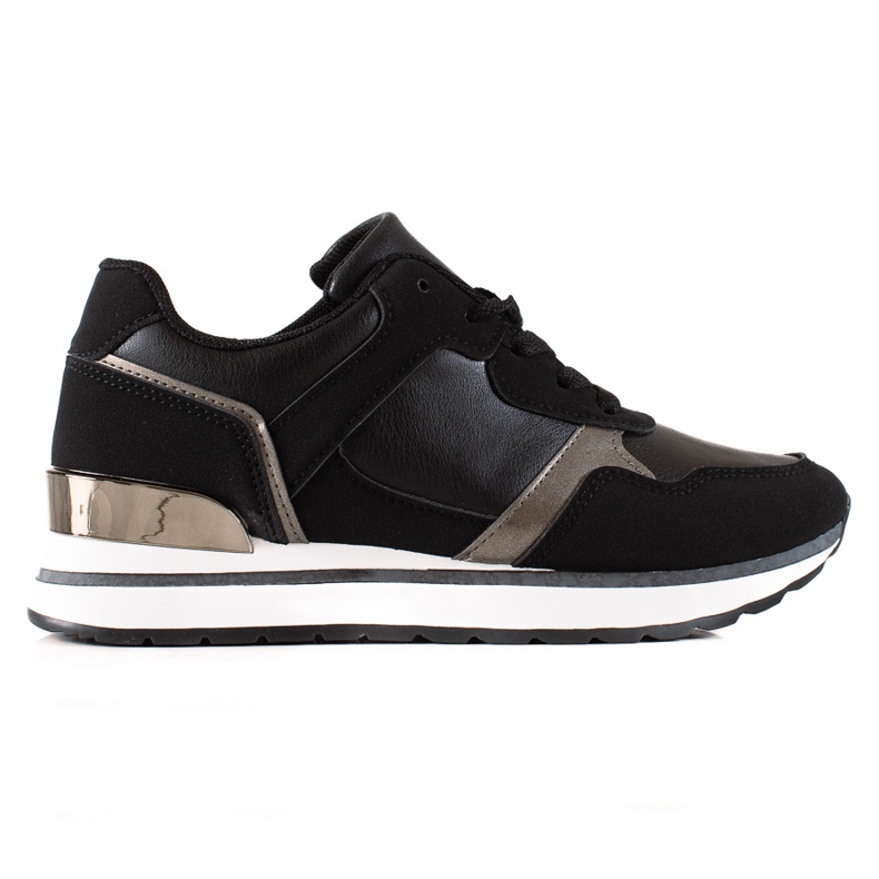 TRENDI Black Sneakers On The Platform