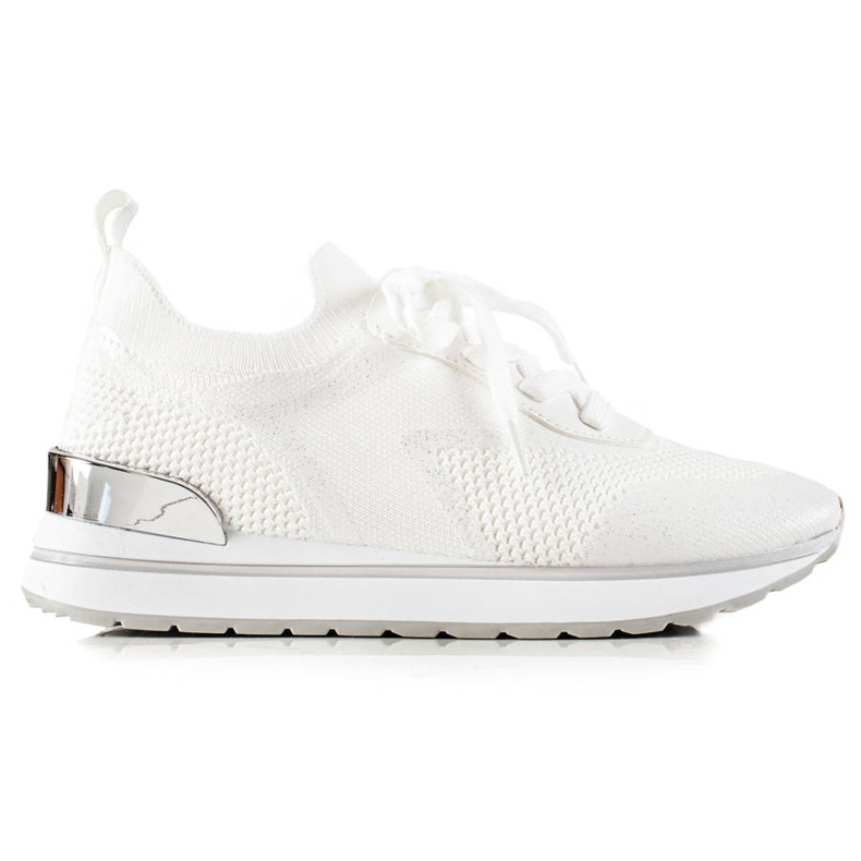 TRENDI White Sport Shoes With Glitter