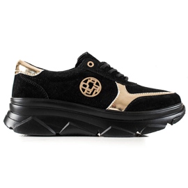 Filippo Leather Sneakers On The Platform black Filippo Leather Sneakers On The Platform black