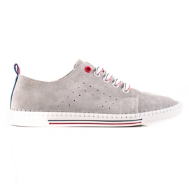 Filippo Classic Leather Sneakers grey