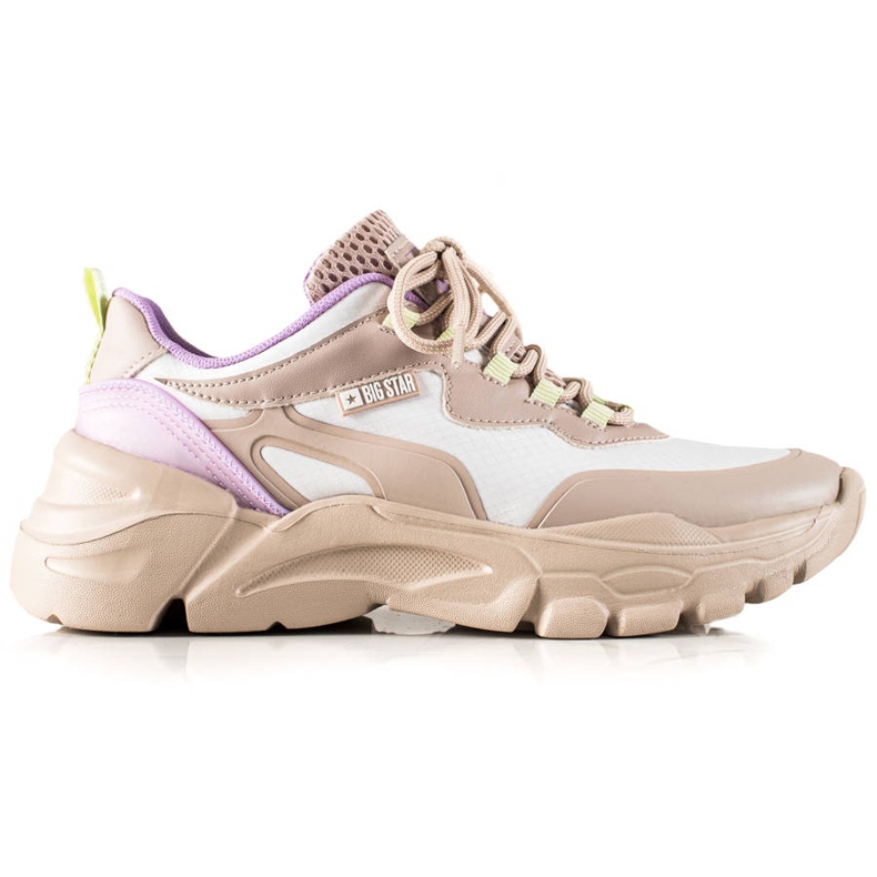 Women's Sneakers Big Star JJ274793 beige multicolored