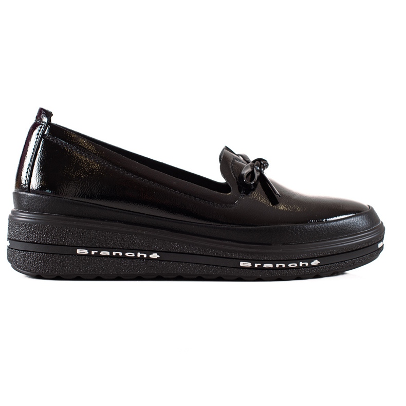 Light shoes loafers on the VINCEZA platform black