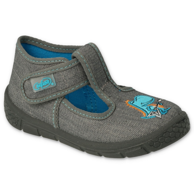 Befado children's slippers 531p098 gray grey