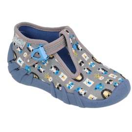 Befado children's shoes 110P438 blue grey multicolored
