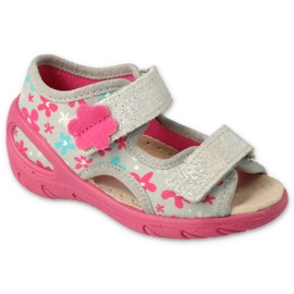 Befado children's shoes pu 065P175 pink grey
