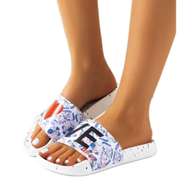 White slippers Love Big Star DD274A256 multicolored