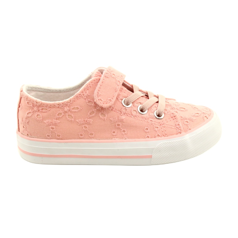 Lace Velcro Sneakers Atletico WY21452 Pink Lace Velcro Sneakers Atletico WY21452 Pink