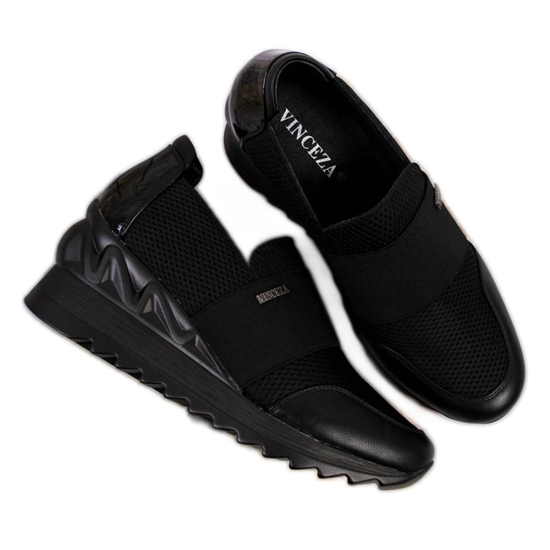 Wedge sneakers Vinceza W JAN62 black Wedge sneakers Vinceza W JAN62 black