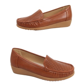 Women's openwork loafers Ilin Camel brown Women's openwork loafers Ilin Camel brown