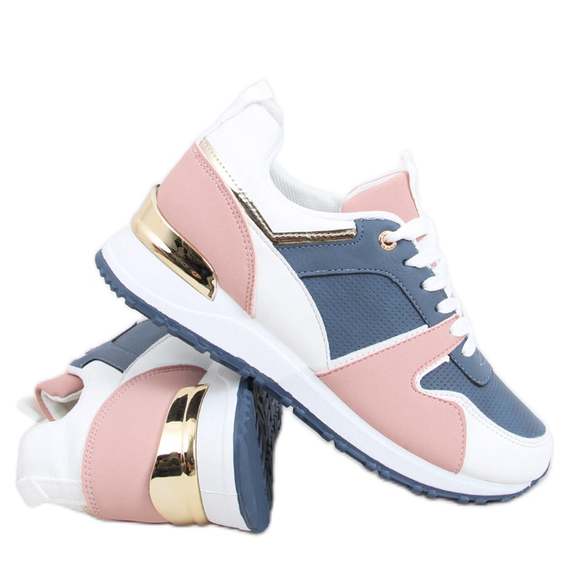Women's sports shoes Vevo NAVY / PINK white blue