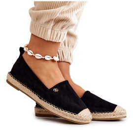 Women's Suede Espadrilles Black Joaquin