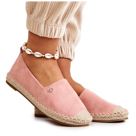 PE1 Women's Pink Joaquin Suede Espadrilles