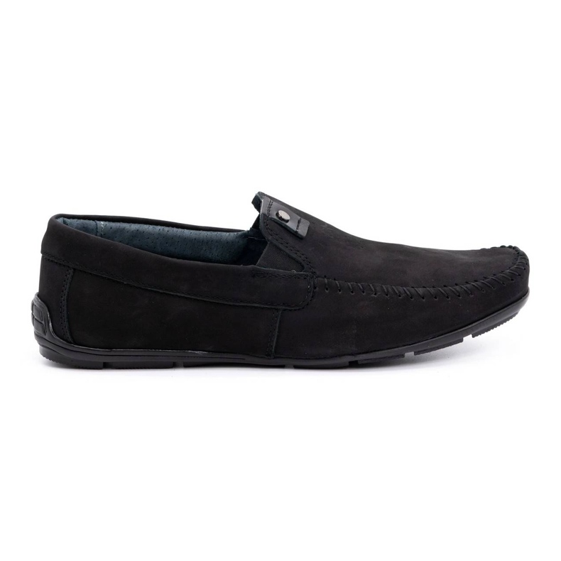 Olivier Black men's leather loafers 937MA