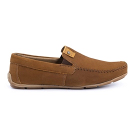 Olivier Men's leather loafers 937MA red multicolored