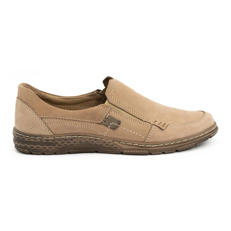 Olivier Men's leather loafers 943MA beige Olivier Men's leather loafers 943MA beige