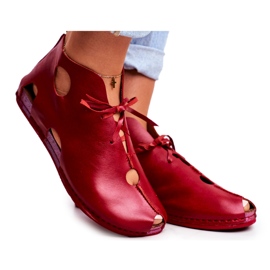 Women's Brogues Maciejka Red 03426-08 Women's Brogues Maciejka Red 03426-08