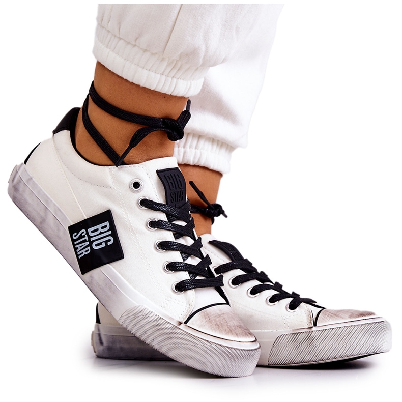 Women's Sneakers Big Star JJ274350 White and Black sneakers