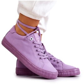 Women's Low Sneakers Big Star JJ274416 Violet purple