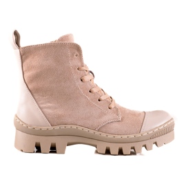 S. BARSKI Suede Trappers S.BARSKI beige