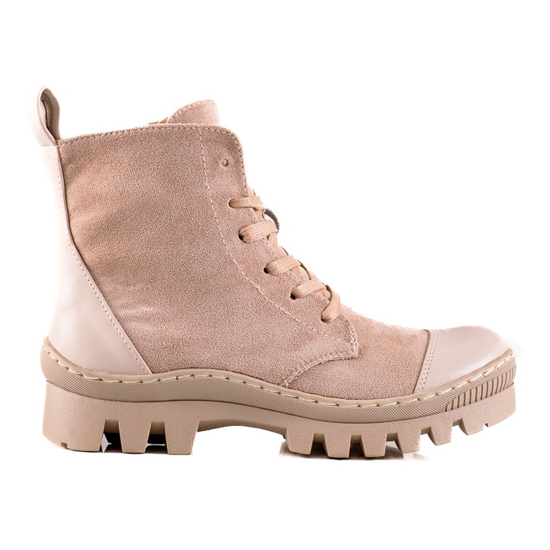 S. BARSKI Suede Trappers S.BARSKI beige