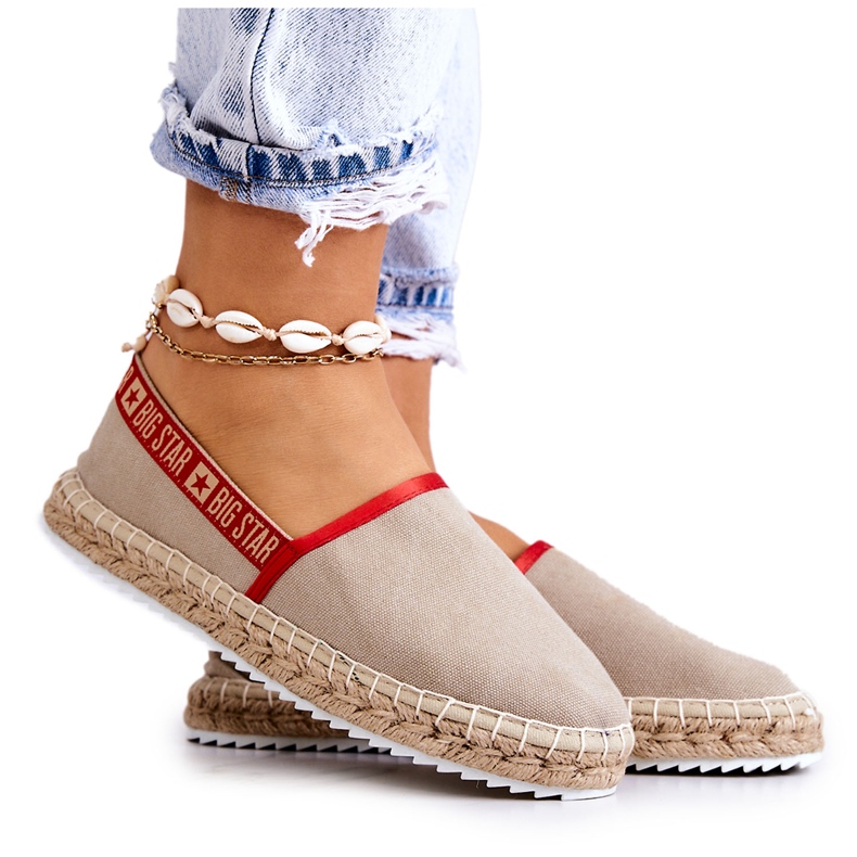 Slip-on espadrilles Big Star JJ274879 Beige Slip-on espadrilles Big Star JJ274879 Beige