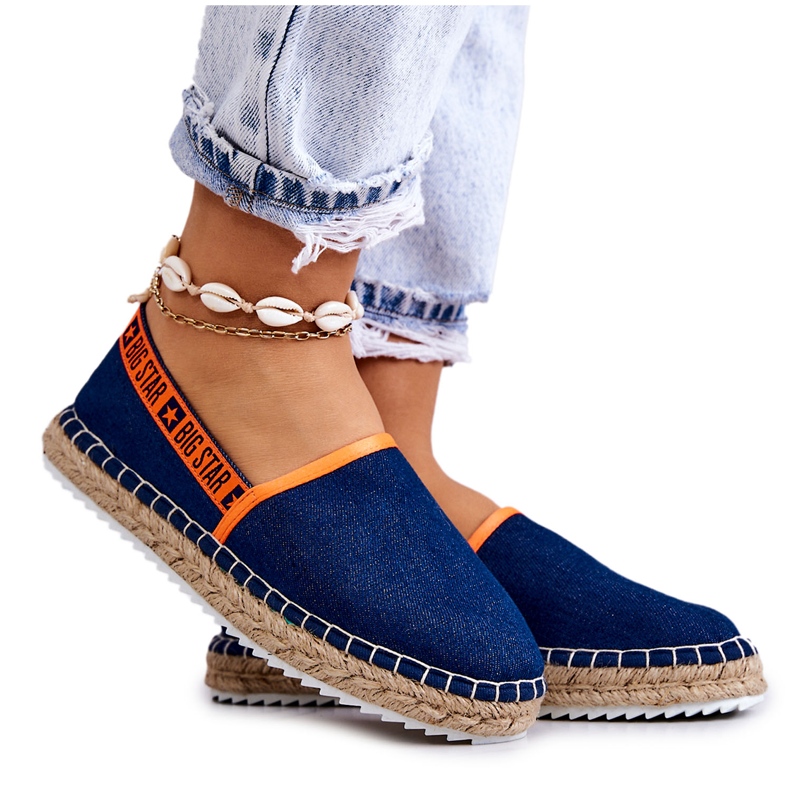 Slip-on espadrilles Big Star JJ274877 Navy blue Slip-on espadrilles Big Star JJ274877 Navy blue