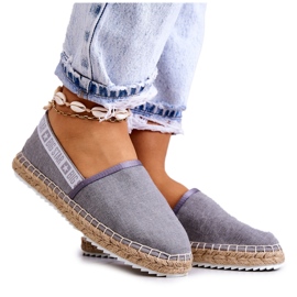 Slip-on espadrilles Big Star JJ274876 Gray grey