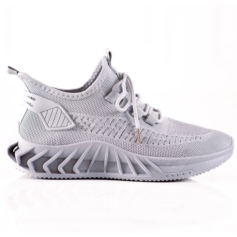 TRENDI Gray Textile Sneakers grey