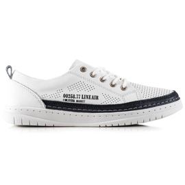 Evento White Leather Sneakers