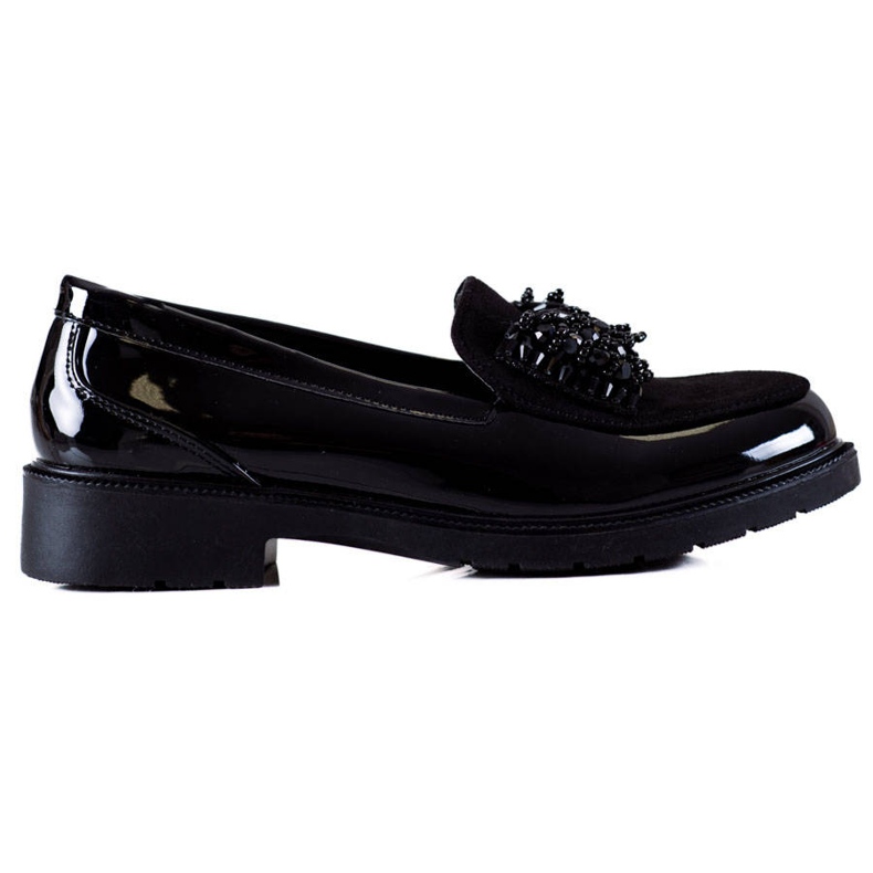 S. BARSKI Shoes with a decorative bow S.BARSKI black