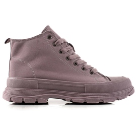 Forever Folie Violet Sneakers On The Platform purple